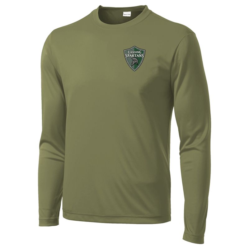 Lansing Spartans Long Sleeve PosiCharge Competitor Tee