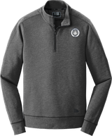 NJ Jets New Era Tri-Blend Fleece 1/4-Zip Pullover