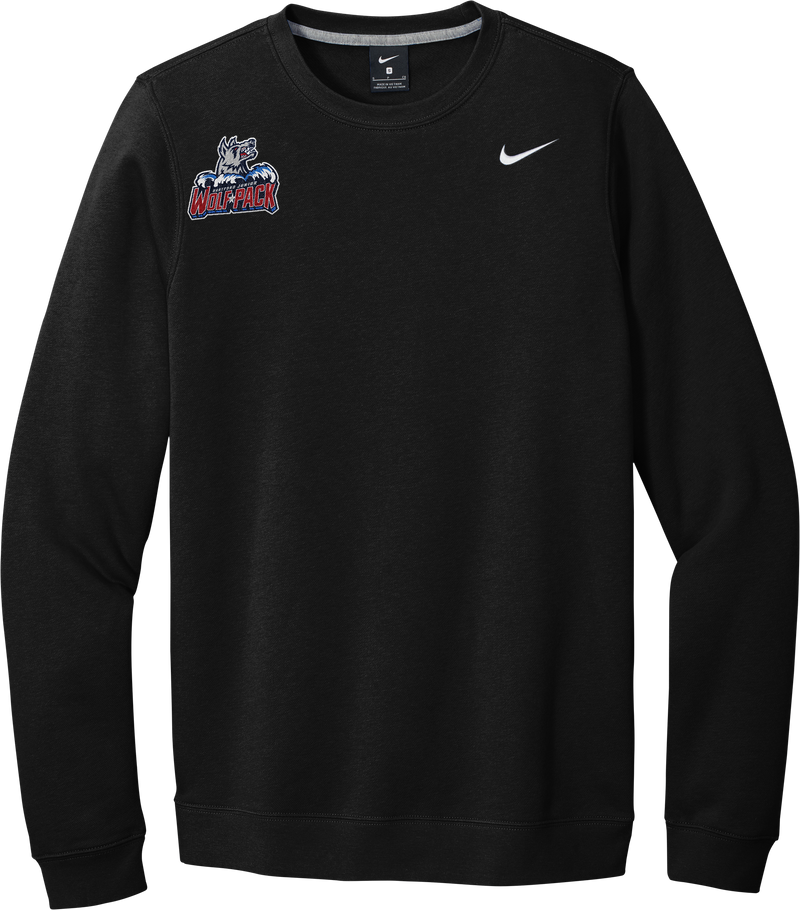 Hartford Jr. Wolfpack Nike Club Fleece Crew