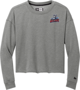 Hartford Jr. Wolfpack New Era Ladies Tri-Blend Fleece Crop Crew