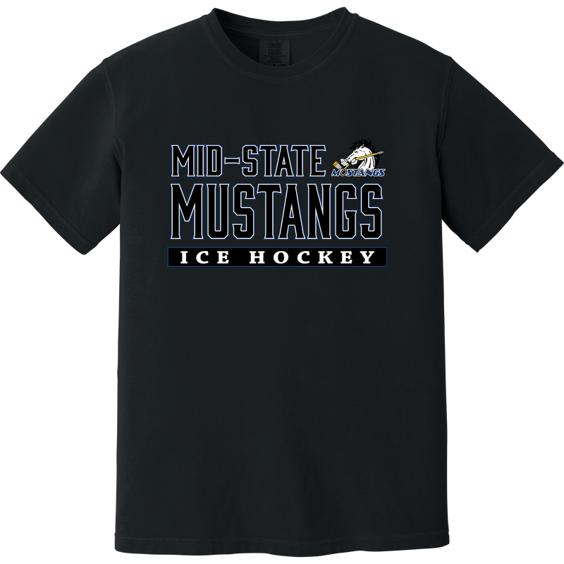 Mid-State Mustangs Heavyweight Ring Spun Tee