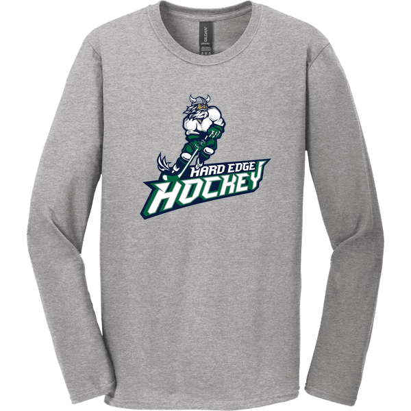 Hard Edge Hockey Softstyle Long Sleeve T-Shirt