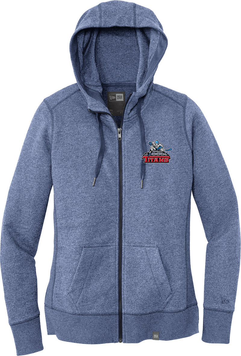 NJ Titans New Era Ladies French Terry Full-Zip Hoodie