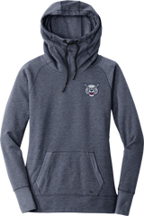 CT Bobcats New Era Ladies Tri-Blend Fleece Pullover Hoodie