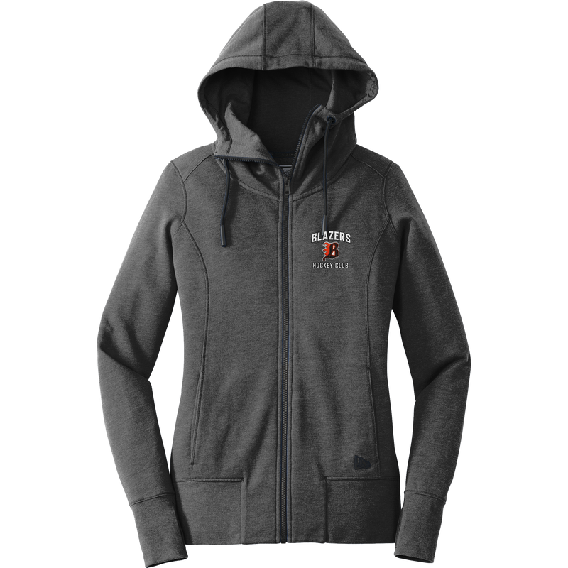 Philadelphia Blazers New Era Ladies Tri-Blend Fleece Full-Zip Hoodie