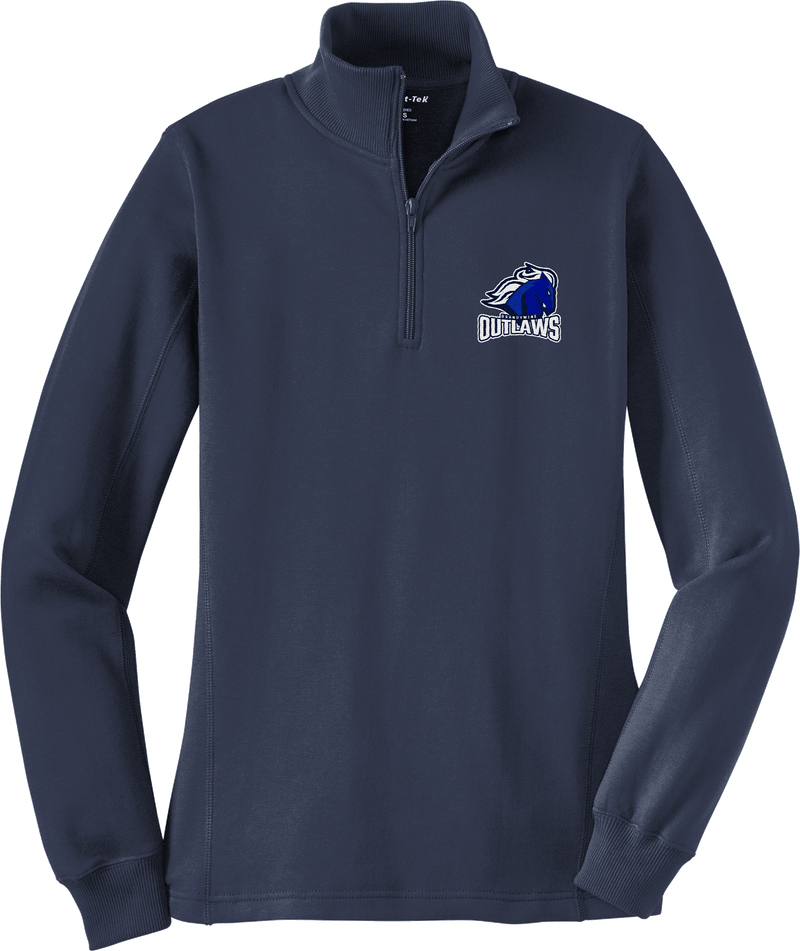 Brandywine Outlaws Ladies 1/4-Zip Sweatshirt