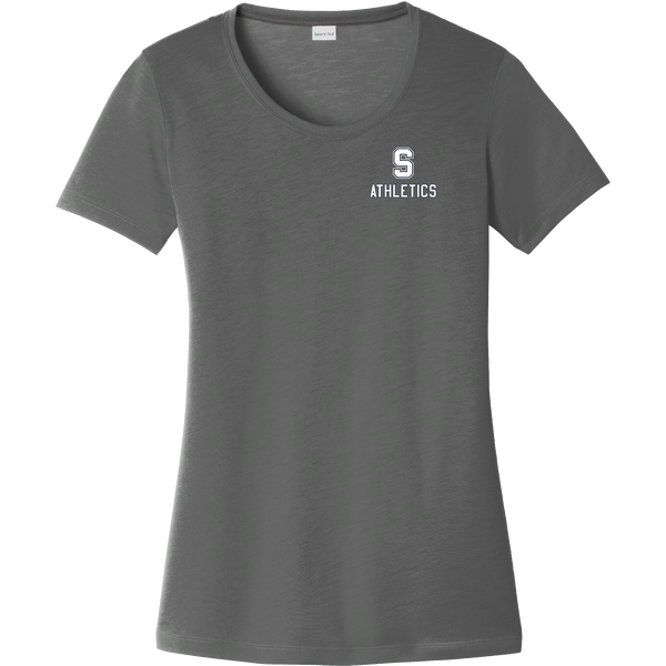 Midd South Athletics Ladies PosiCharge Competitor Cotton Touch Scoop Neck Tee