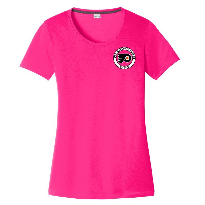 Philadelphia Flyers Elite Ladies PosiCharge Competitor Cotton Touch Scoop Neck Tee