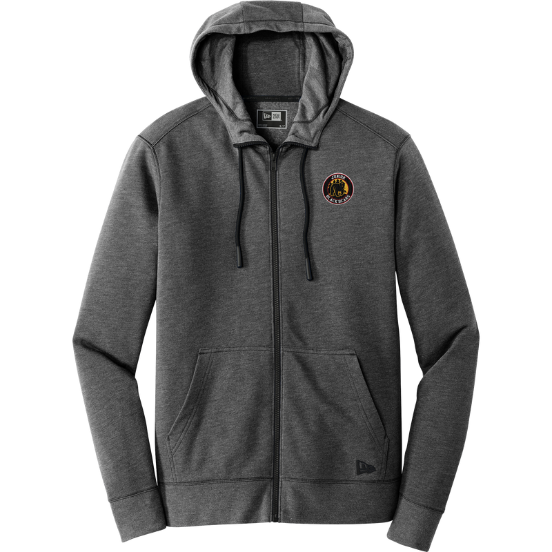 MD Jr. Black Bears New Era Tri-Blend Fleece Full-Zip Hoodie