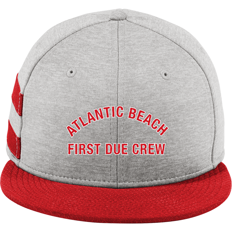 Atlantic Beach New Era Shadow Heather Striped Flat Bill Snapback Cap