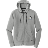 Mid-State Mustangs New Era Tri-Blend Fleece Full-Zip Hoodie