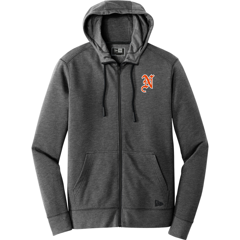 Midd North Hockey New Era Tri-Blend Fleece Full-Zip Hoodie