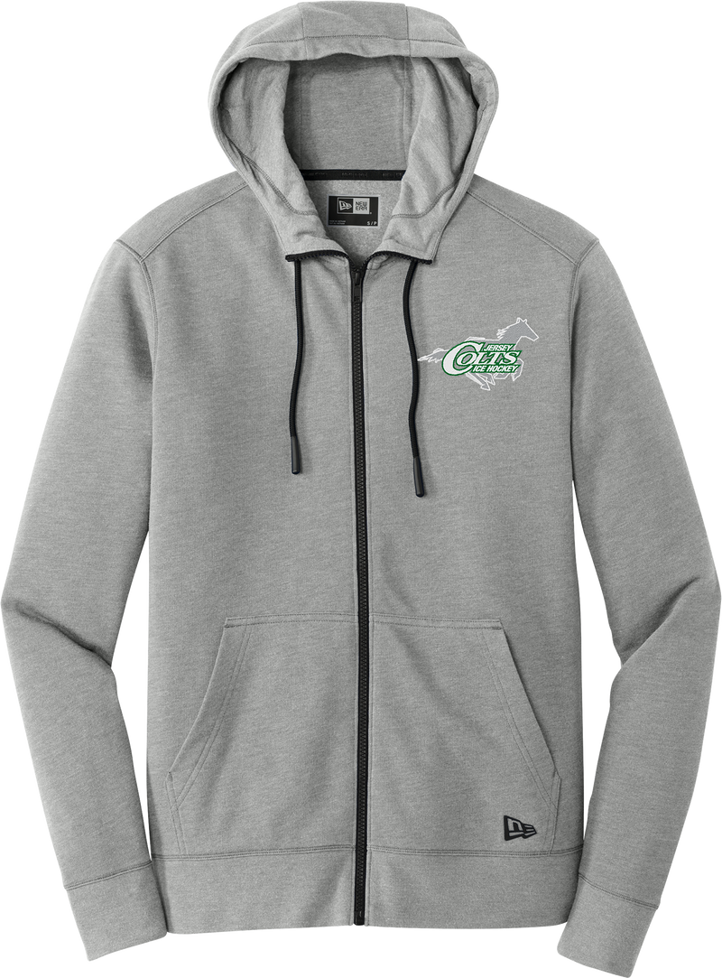 NJ Colts New Era Tri-Blend Fleece Full-Zip Hoodie