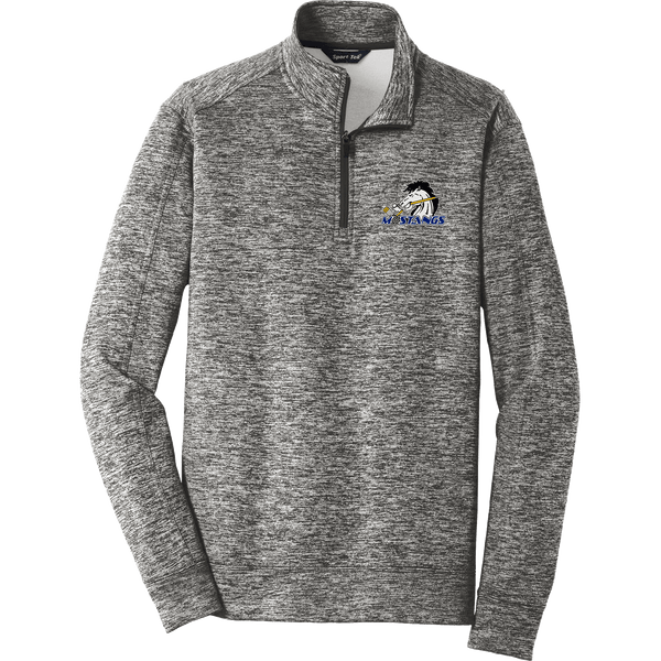 Mid-State Mustangs PosiCharge Electric Heather Fleece 1/4-Zip Pullover