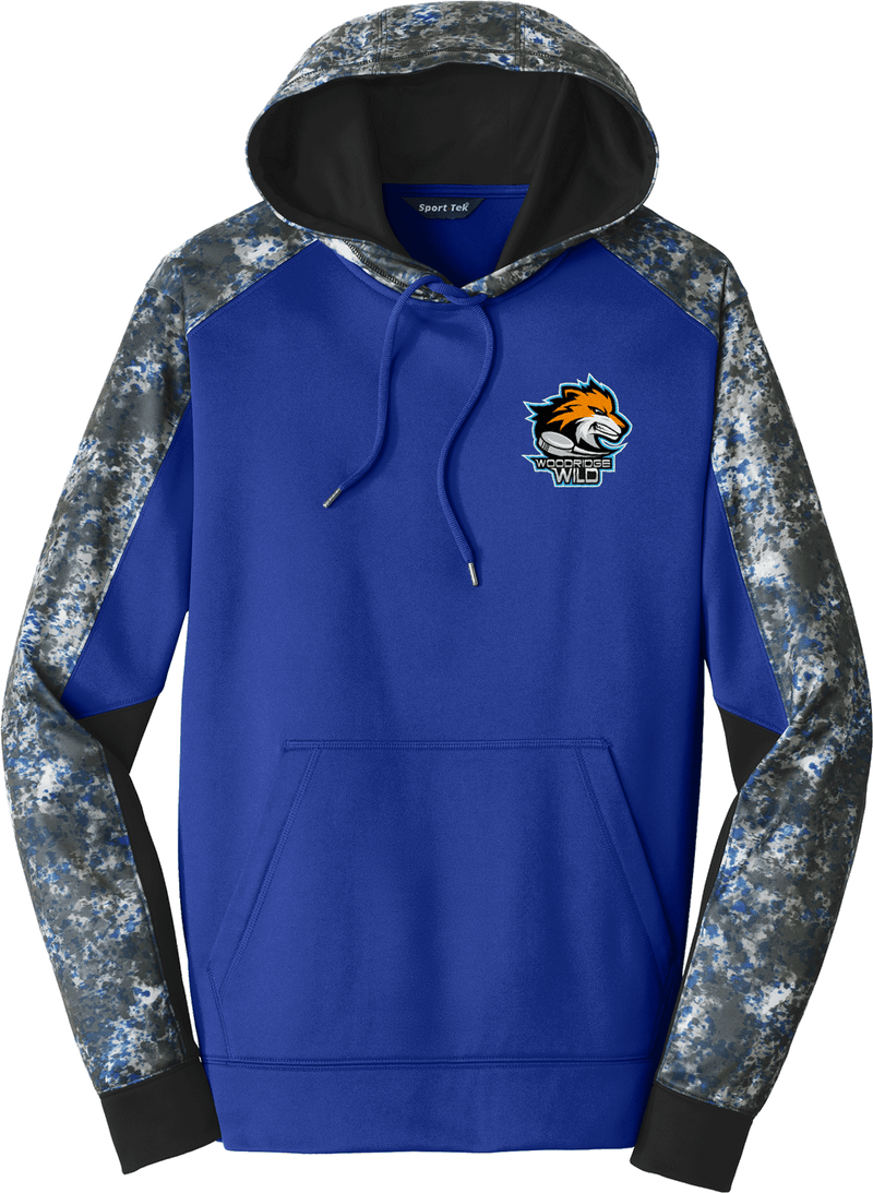 Woodridge Wild Sport-Wick Mineral Freeze Fleece Colorblock Hooded Pullover