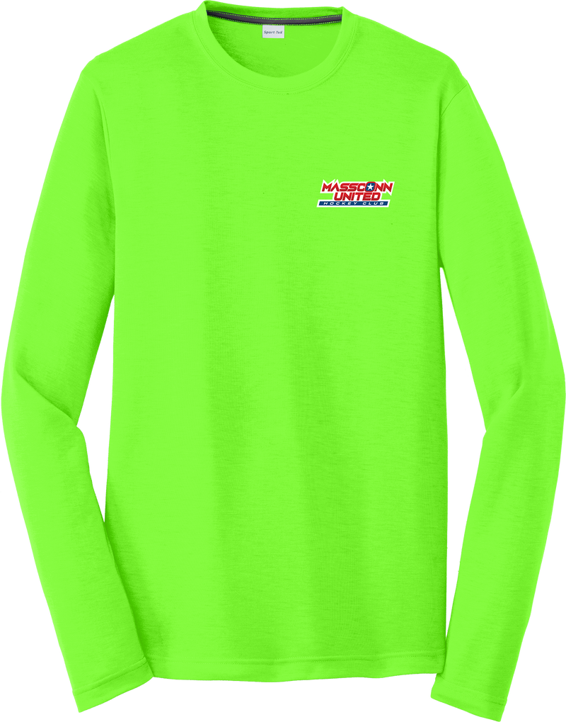 Mass Conn United Long Sleeve PosiCharge Competitor Cotton Touch Tee