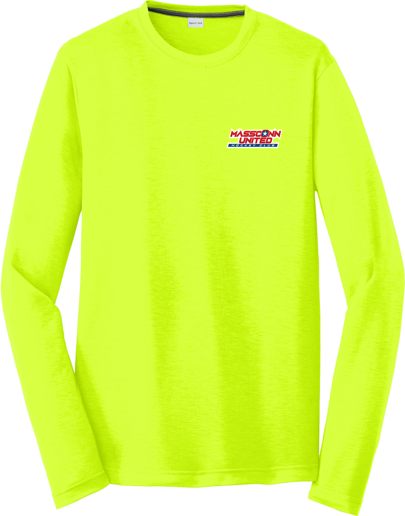 Mass Conn United Long Sleeve PosiCharge Competitor Cotton Touch Tee