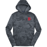 CT Bobcats Youth Sport-Wick CamoHex Fleece Hooded Pullover