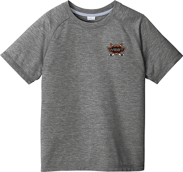 Orange County West Youth PosiCharge  Tri-Blend Wicking Raglan Tee