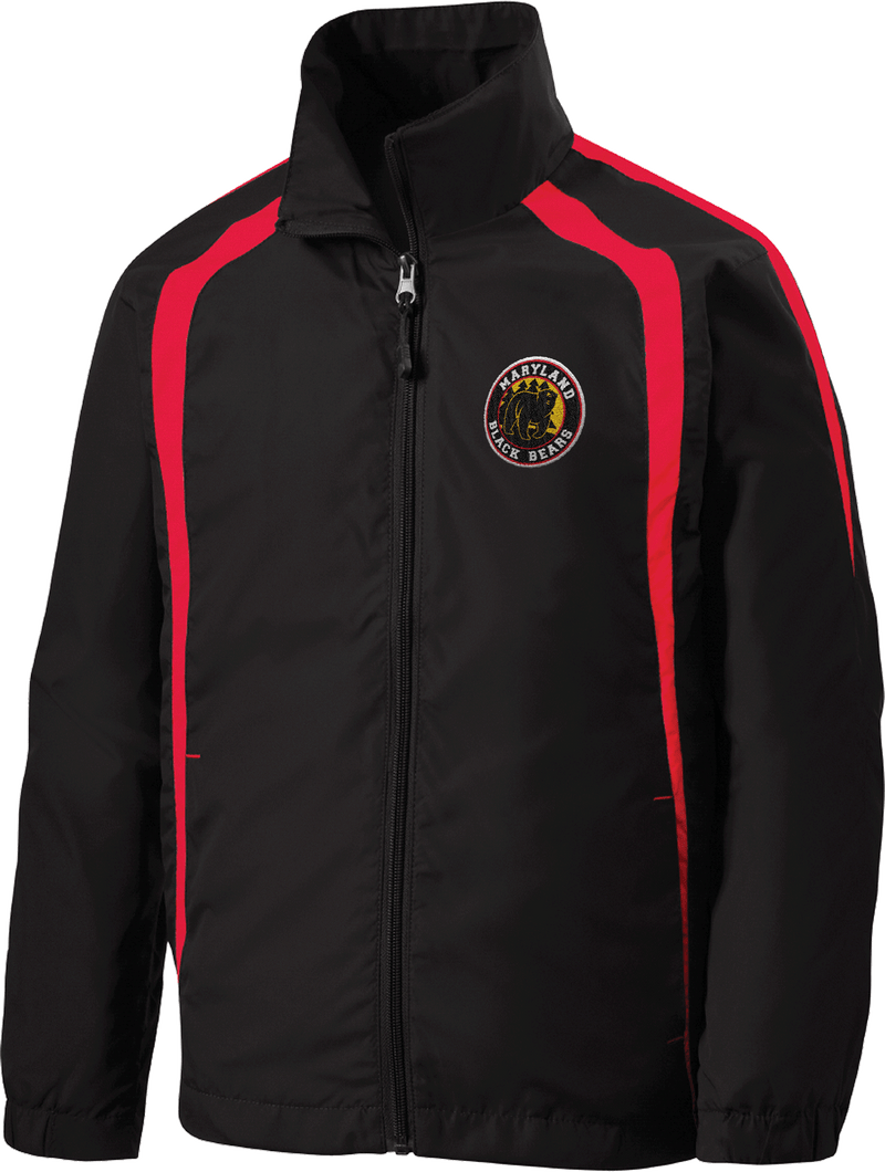 Maryland Black Bears Youth Colorblock Raglan Jacket